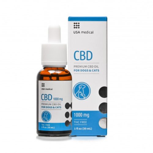 USA medical 1000 mg CBD olaj állatoknak, kutyáknak és macskáknak 30ml